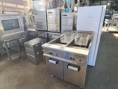 Friteusa profesionala cu 2 cuve, pe suport, L700, Horeca Bucuresti